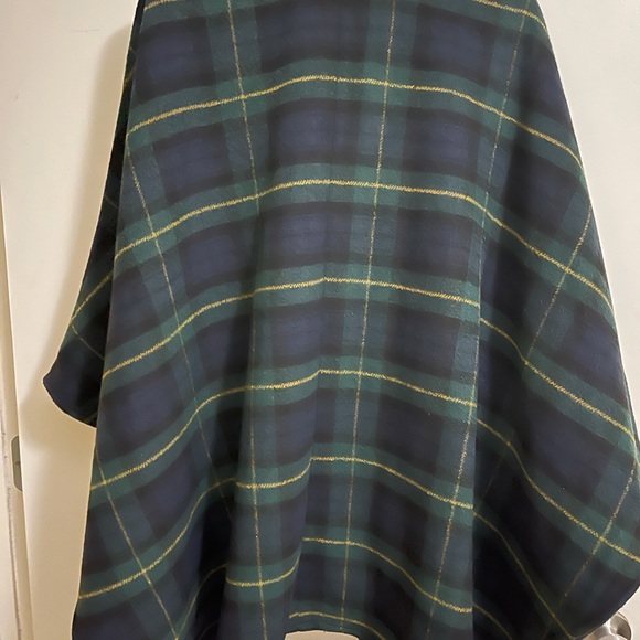Classic Plaid Cartonnier Pancho - M/L Anthropology - Picture 5 of 7